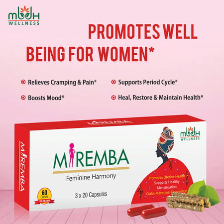Mbdhwellness Miremba-Natural Treatment For Pcod & Pcos Regulating Menstrual Cycle(Pack Of 2)
