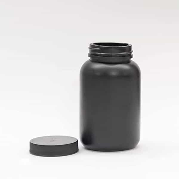Patco - 200Ml Black Hdpe Empty Bottle For Capsules & Tablets - For Ayurvedic Powder Storage (50 Pcs)