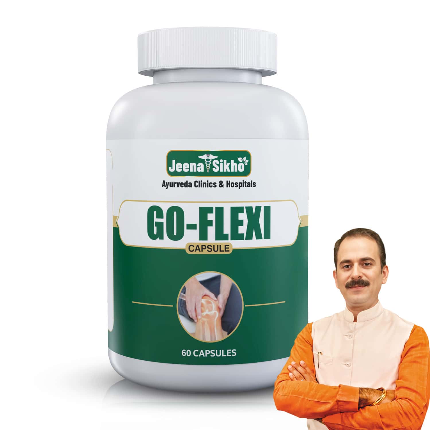 Jeena Sikho Go Flexi/joint Care | Herbal Muscle Health Supplement | 60 Capsules