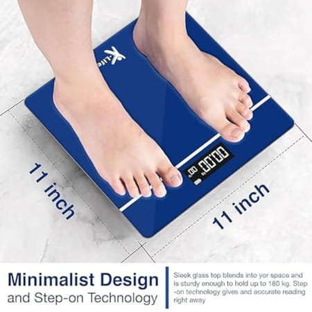 K-Life Ws-105 Digital Body Weight Machine For Home | High Precision Weighing Scale | 180kg Capacity