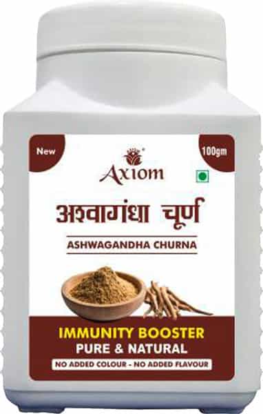 Axiom Ashwagandha Churna - Healthy & Immunity Builder - Pack Of 2 - 100Gm Each