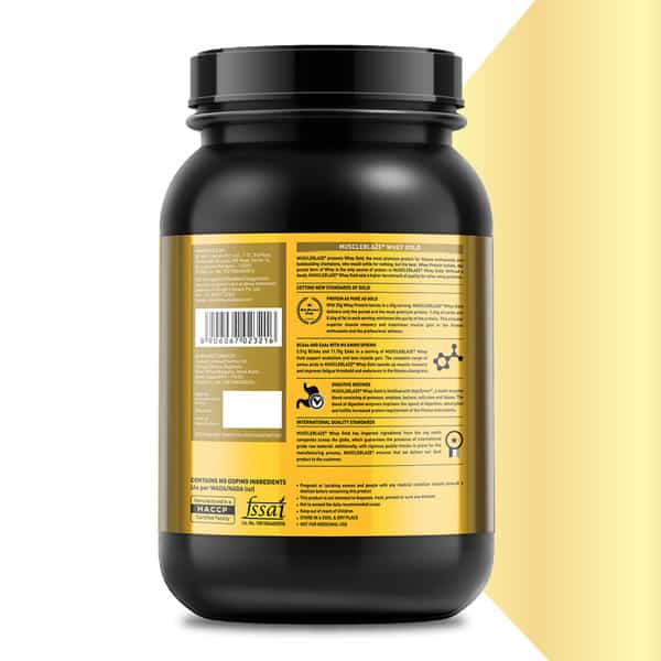 Muscleblaze Whey Gold, 100% Whey Protein Isolate, Labdoor Usa Certified (Rich Milk Chocolate, 1Kg)