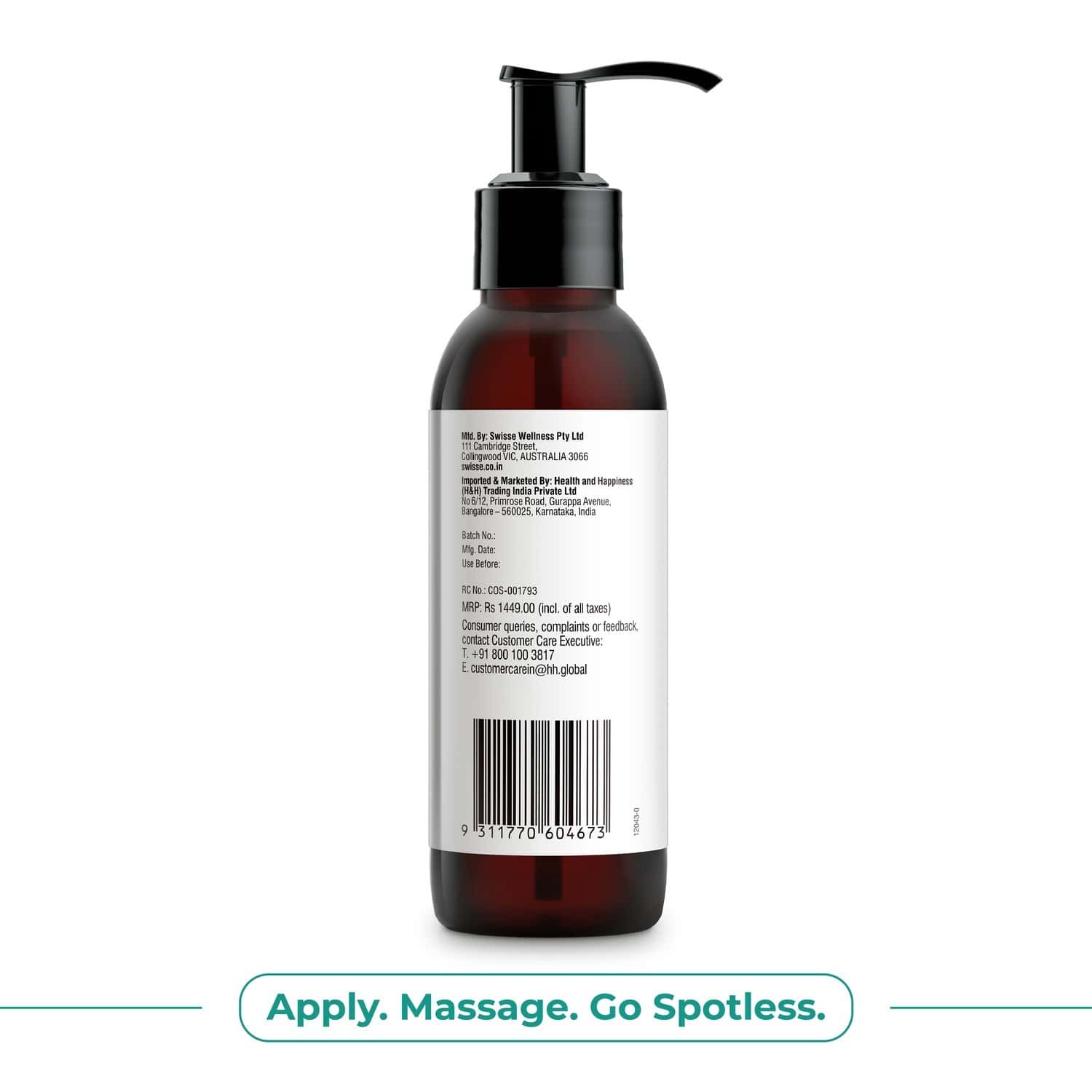 Buy Swisse Skincare Vitamin B3 Anti Blemish Moisturizer With Green Tea