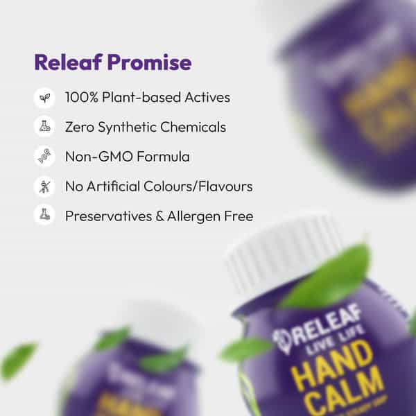 Releaf Hand Calm Ayurvedic Medicine For Tremors & Involuntary Movements 60N
