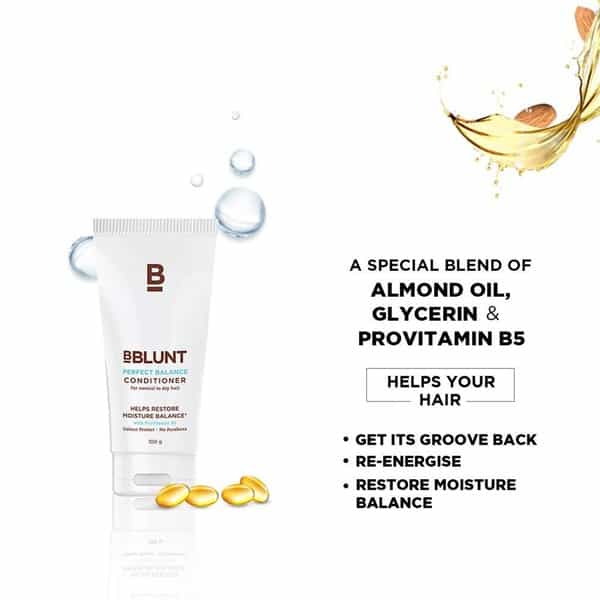 Bblunt Perfect Balance Conditioner For Normal To Dry Hair - 100 Gm