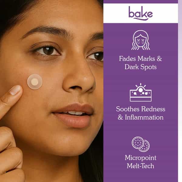 Bake Spot Erase Hydrocolloid Patches For Dark Spots | Acne Marks & Post-Acne Marks (4 Patch)