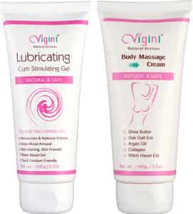 Vigini Breast Enlargement Bust Firming Body Toning Oil Cream | Sensual Massage Lubricant Lube 200ml