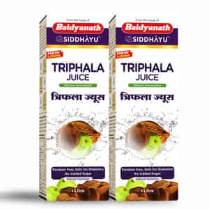 Baidyanath Asli Ayurved Triphala Juice All Natural Laxative For Healthy Digestion - 1 L (pack Of 2)