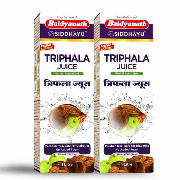 Baidyanath Asli Ayurved Triphala Juice All Natural Laxative For Healthy Digestion - 1 L (Pack Of 2)