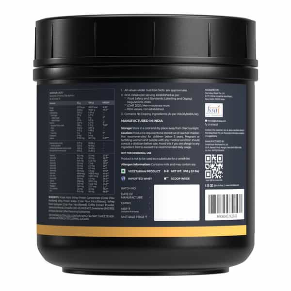 Nutrabay Gold Tri-Blend Whey Protein Cafe Mocha - 500G