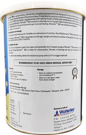 Rematin Ibd Vanilla Flavour Powder | Tin | 400 Gm
