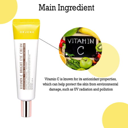 Orjena Vitamin C Bright Eye Cream - Vitamin C - Reduce Dark Circles - 30ml