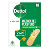 Dettol Medicated Plasters | Washproof | Bandages | 10 Strips
