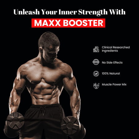 Jagat Pharma Maxx Booster- 60 Caps Muscle Mass Gainer And Stamina Booster
