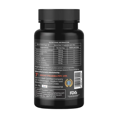 Jagat Pharma Maxx Booster- 60 Caps Muscle Mass Gainer And Stamina Booster