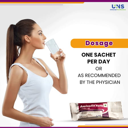 Aminofit Forte Nutritional Supplement For Safe & Healthy Pregnancy Sugar Free 4.5gm Sachet