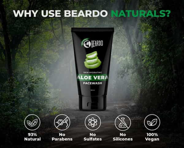 Beardo Naturals Skin Hydrating Aloe Vera Facewash - 100 Ml