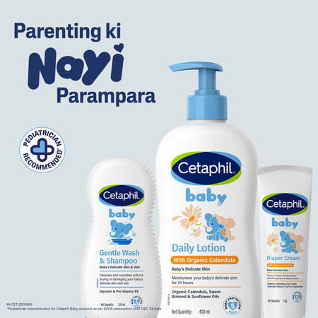 Cetaphil Baby Daily Lotion With Organic Calendula | Face & Body | 400 Ml