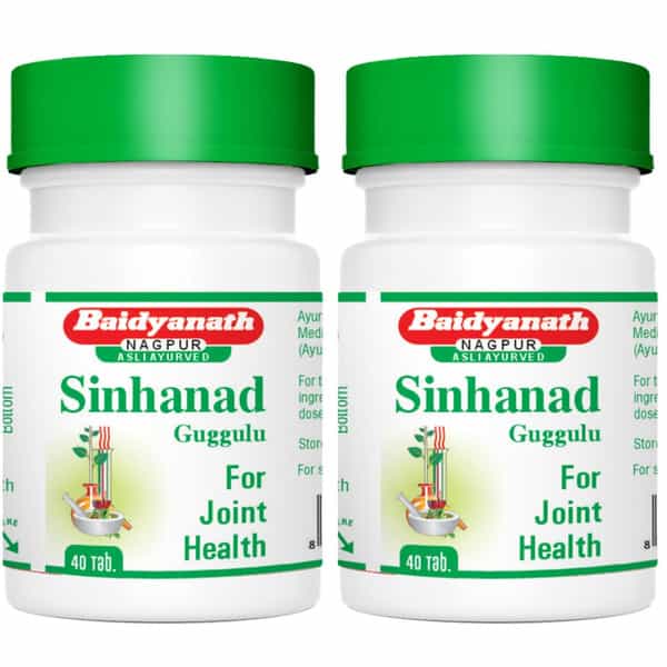 Baidyanath Asli Ayurved Sinhanad Guggulu Tablets For Gout 40 Tab (Pack Of 2)