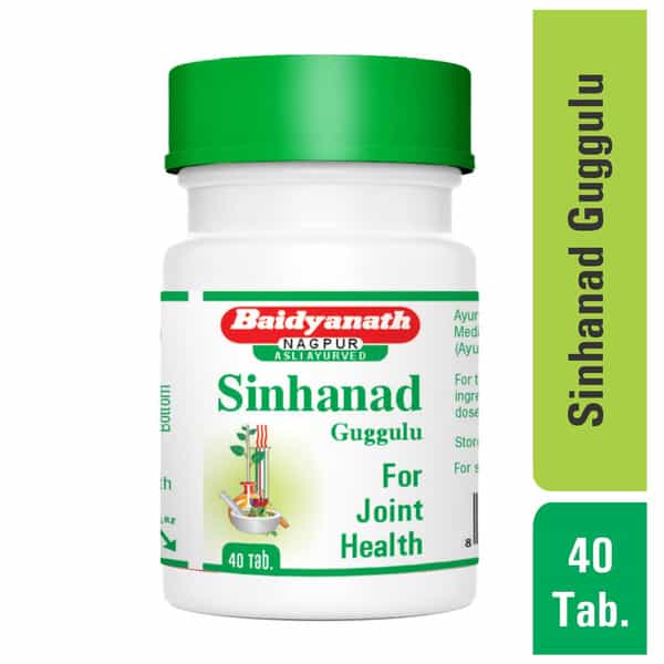 Baidyanath Asli Ayurved Sinhanad Guggulu Tablets For Gout 40 Tab (Pack Of 2)