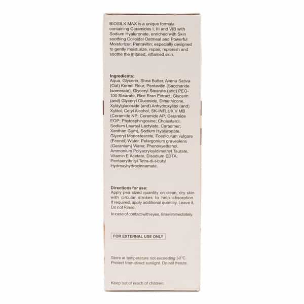 Biosilk Max Intense Moisturizing Cream Tube 150Gm