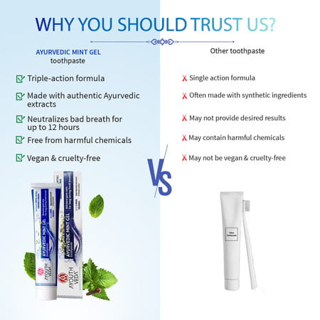 Ayouthveda Mint Gel Toothpaste 100 Gm