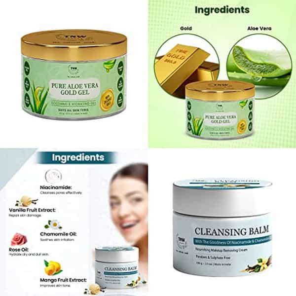 Tnw The Natural Wash Combo With Cleansing Balm & Pure Aloe Vera Gold Gel
