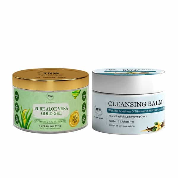 Tnw The Natural Wash Combo With Cleansing Balm & Pure Aloe Vera Gold Gel