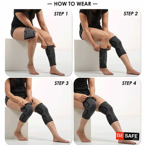 Besafe Forever Knee Support Cap Brace/Sleeves For Pain Relief | L