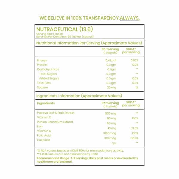 My Natural Platelet Support (60 Tablets)