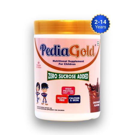 Pediagold | Sucrose-Free Nutrition Drink For Children | 400g | Chocolate Flavour