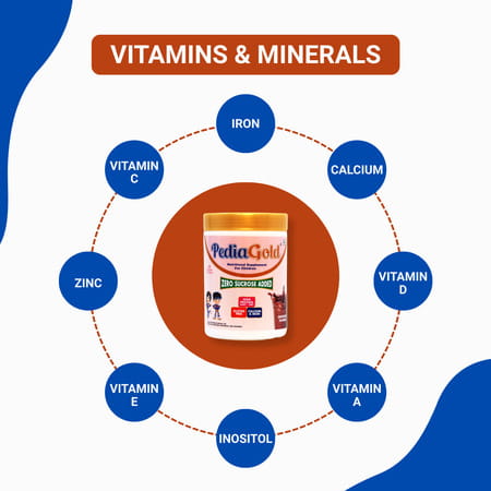 Pediagold | Sucrose-Free Nutrition Drink For Children | 400g | Chocolate Flavour