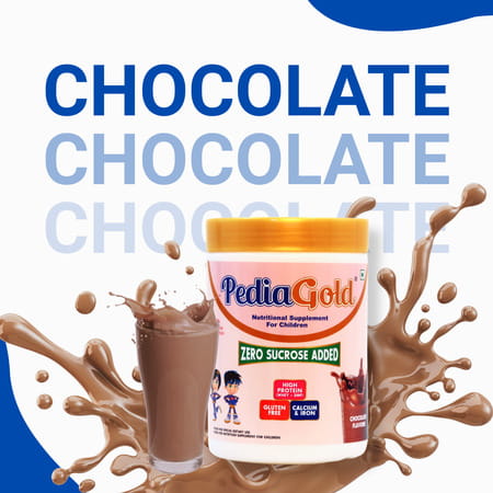 Pediagold | Sucrose-Free Nutrition Drink For Children | 400G | Chocolate Flavour