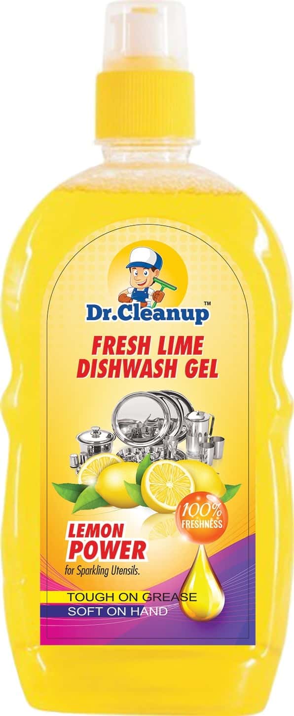 Dr Cleanup Fresh Lime Dishwash Gel - 500ml