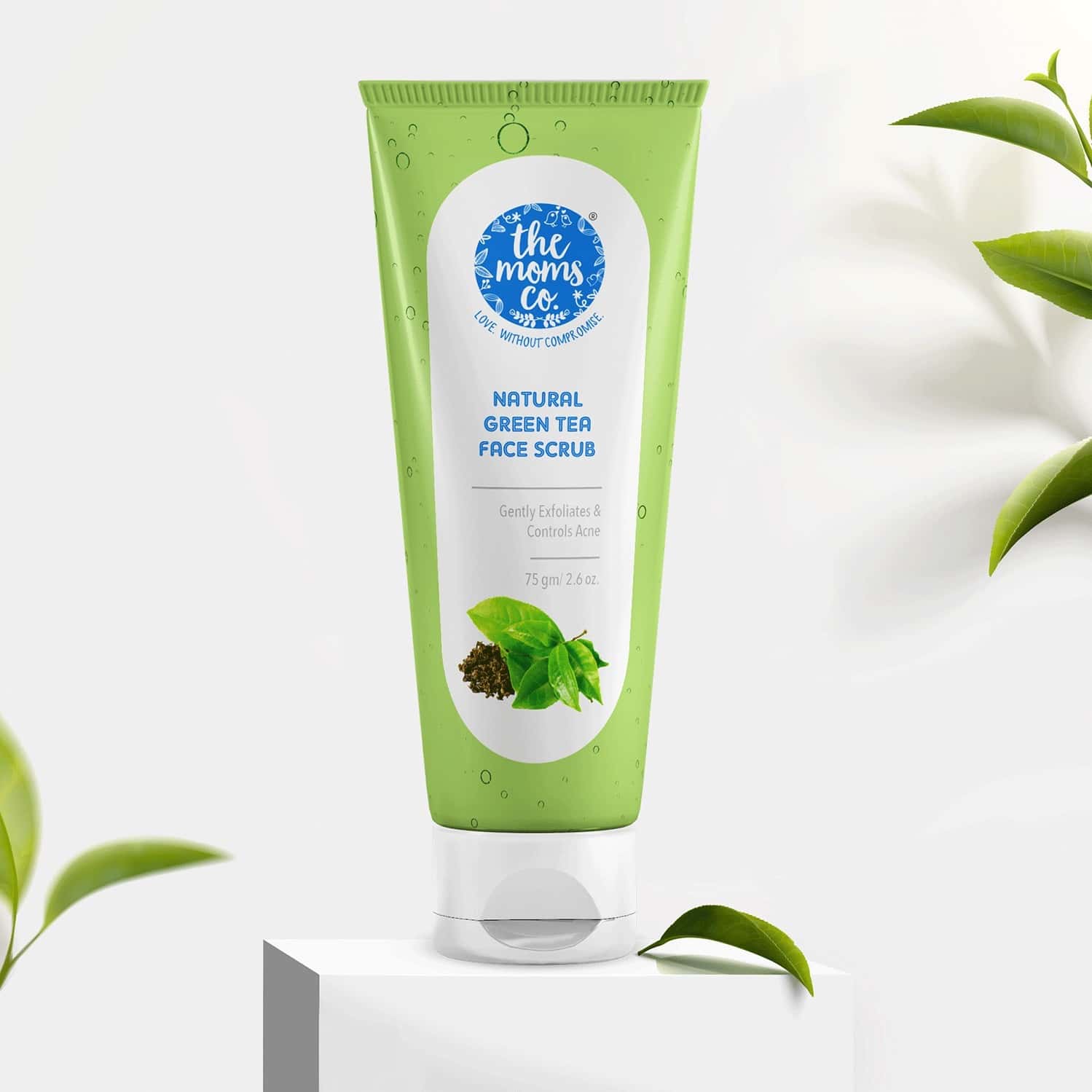 Buy THE MOMS CO. NATURAL GREEN TEA FACE SCRUB WITH MONO CARTON 75 GM