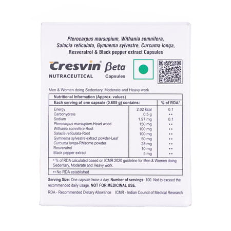 Cresvin Beta Strip Of 10 Capsules