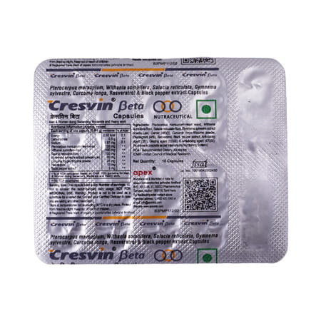 Cresvin Beta Strip Of 10 Capsules