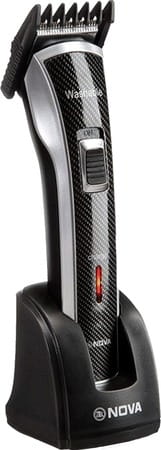 Nova Nht - 1020 Waterproof & Rechargeable Cordless 30 Minutes Runtime Beard Trimmer (black)