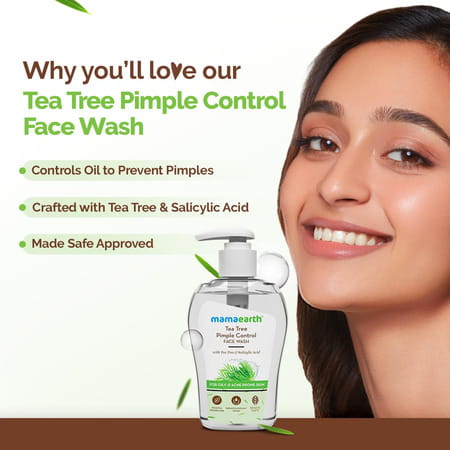 Mamaearth Tea Tree Facewash For Acne & Pimples 250Ml
