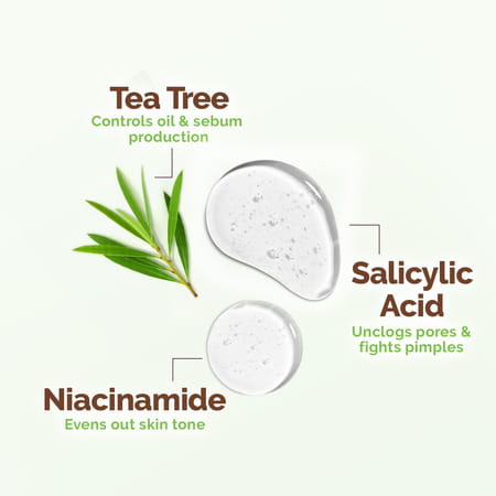 Mamaearth Tea Tree Facewash For Acne & Pimples 250Ml