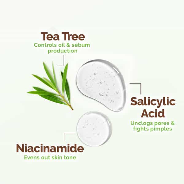 Mamaearth Tea Tree Facewash For Acne & Pimples 250Ml
