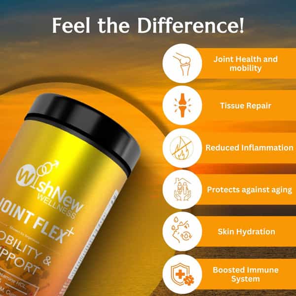 Wishnew Wellness Joint Flex+: Enhanced Mobility | Natural Pain Relief | And Joint Health Support