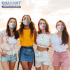 Quarant Kf94 Korean Style Designer Face Mask With Nose Clip And Reusable Mask Extender - Pack Of 10