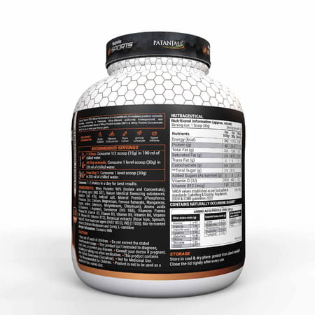 Nutrela Sports 100% Whey Performance Protein Powder -2kg ( Flavor Malai Kulfi)