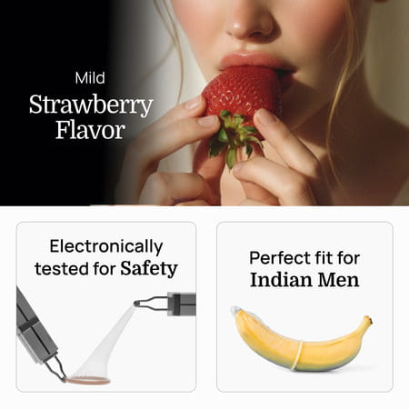 Formen Joymax Lubricated Strawberry Flavor Box Of 10 Condoms