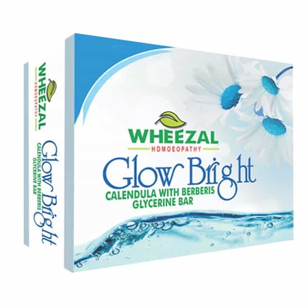 Wheezal Glow Bright Calendula Berberis Glycerine Bar Soap 75 Gm