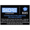 Skore Blues Coloured With Additional Lubrication Vanilla Scented | Box Of 10 Comdoms