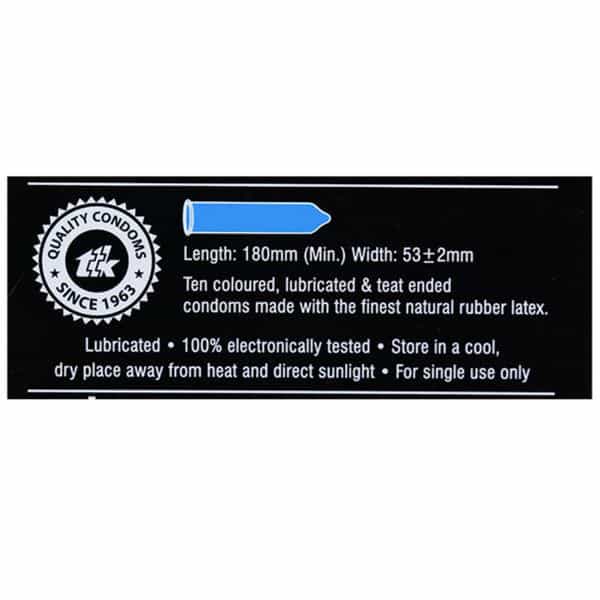 Skore Blues Coloured With Additional Lubrication Vanilla Scented | Box Of 10 Comdoms