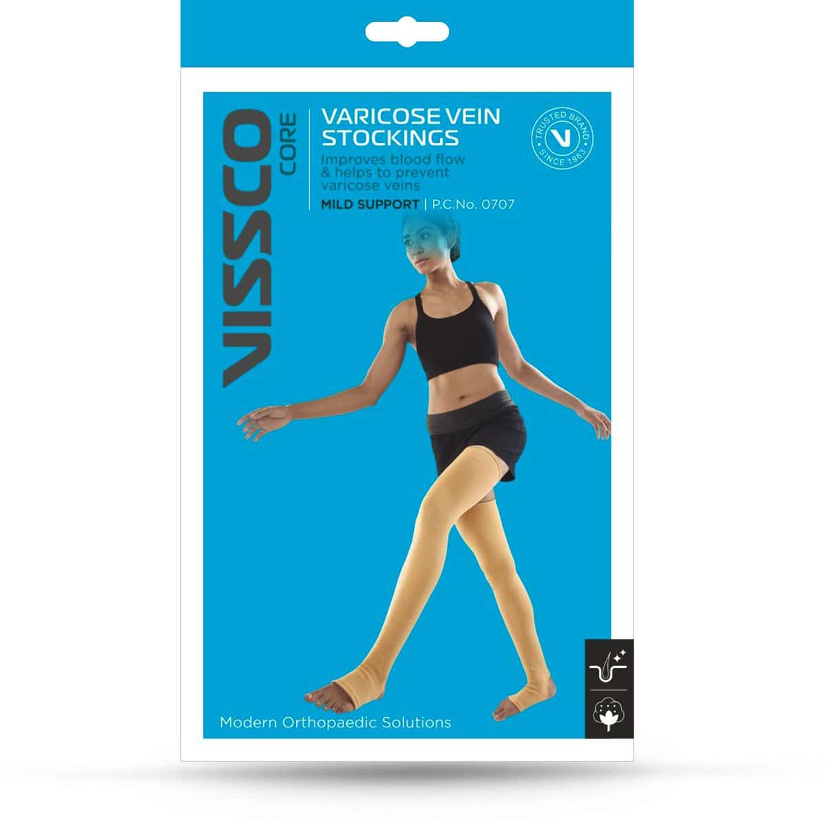 Vissco Elastic Varicose Vein Stockings - L