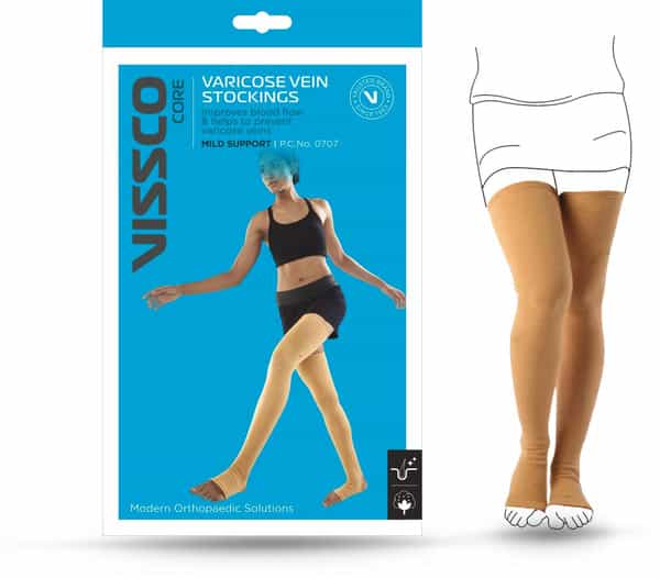 Vissco Elastic Varicose Vein Stockings - L